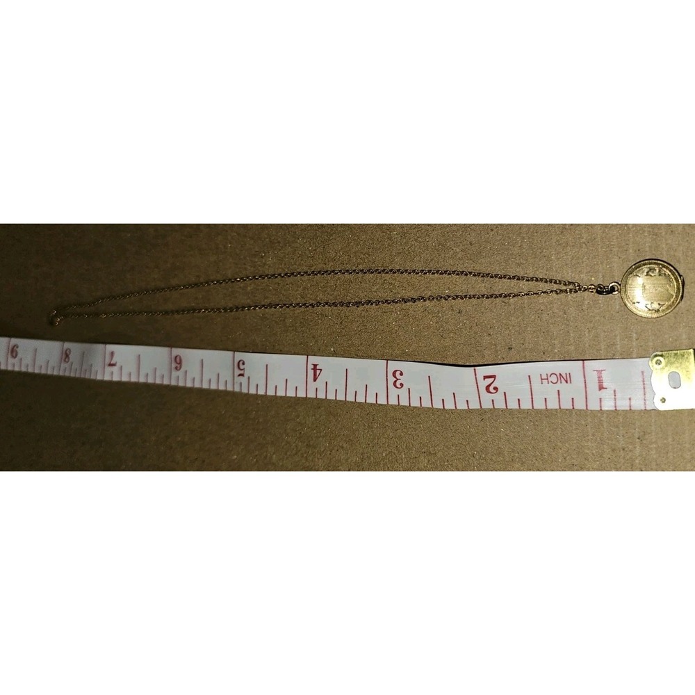 Vintage LeStage 1/20 12K GF Gold Filled Dainty Locket Pendant - Picture 7 of 8